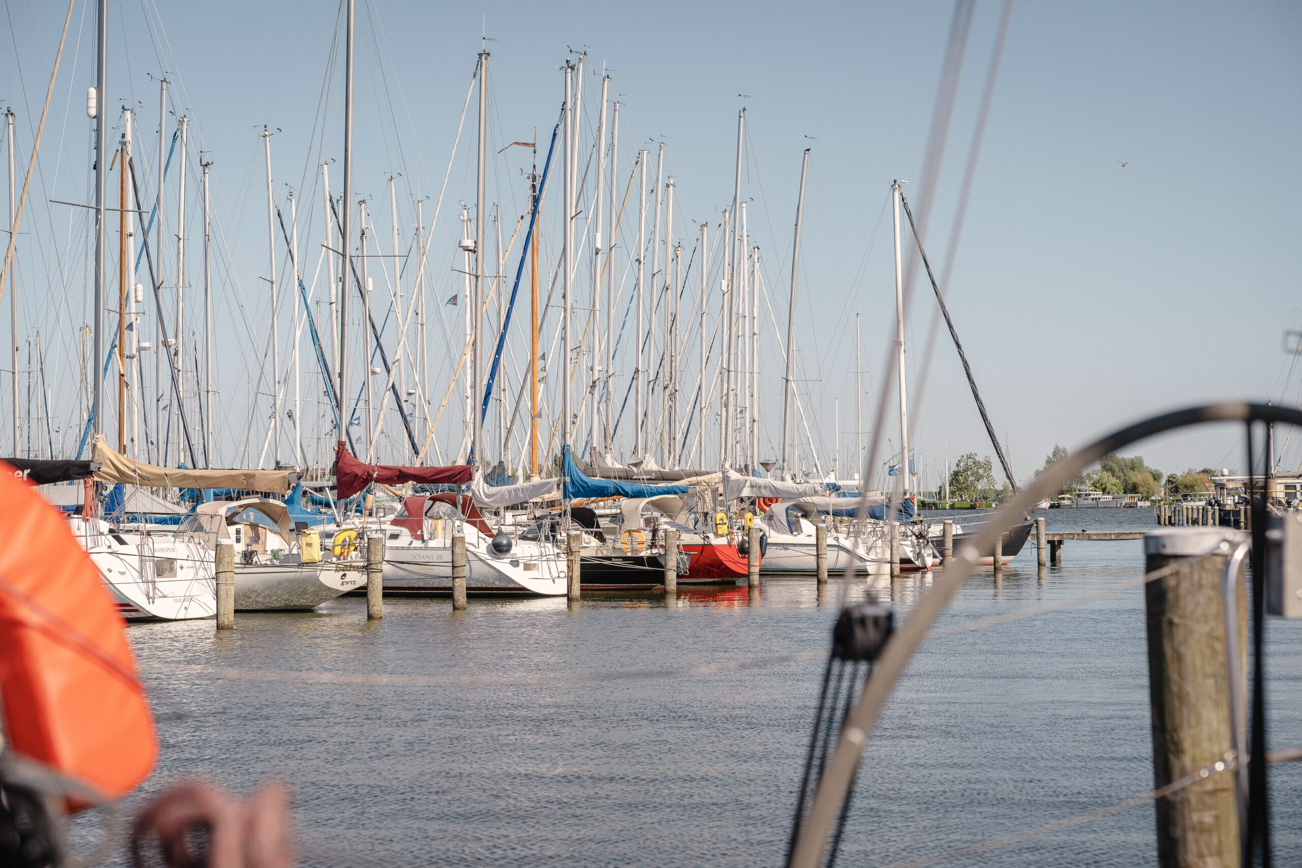 Aussicht Jachthaven Waterland